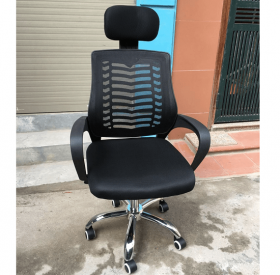 Ghế Xoay Văn Phòng Cũ Lưng Lưới Màu Đen